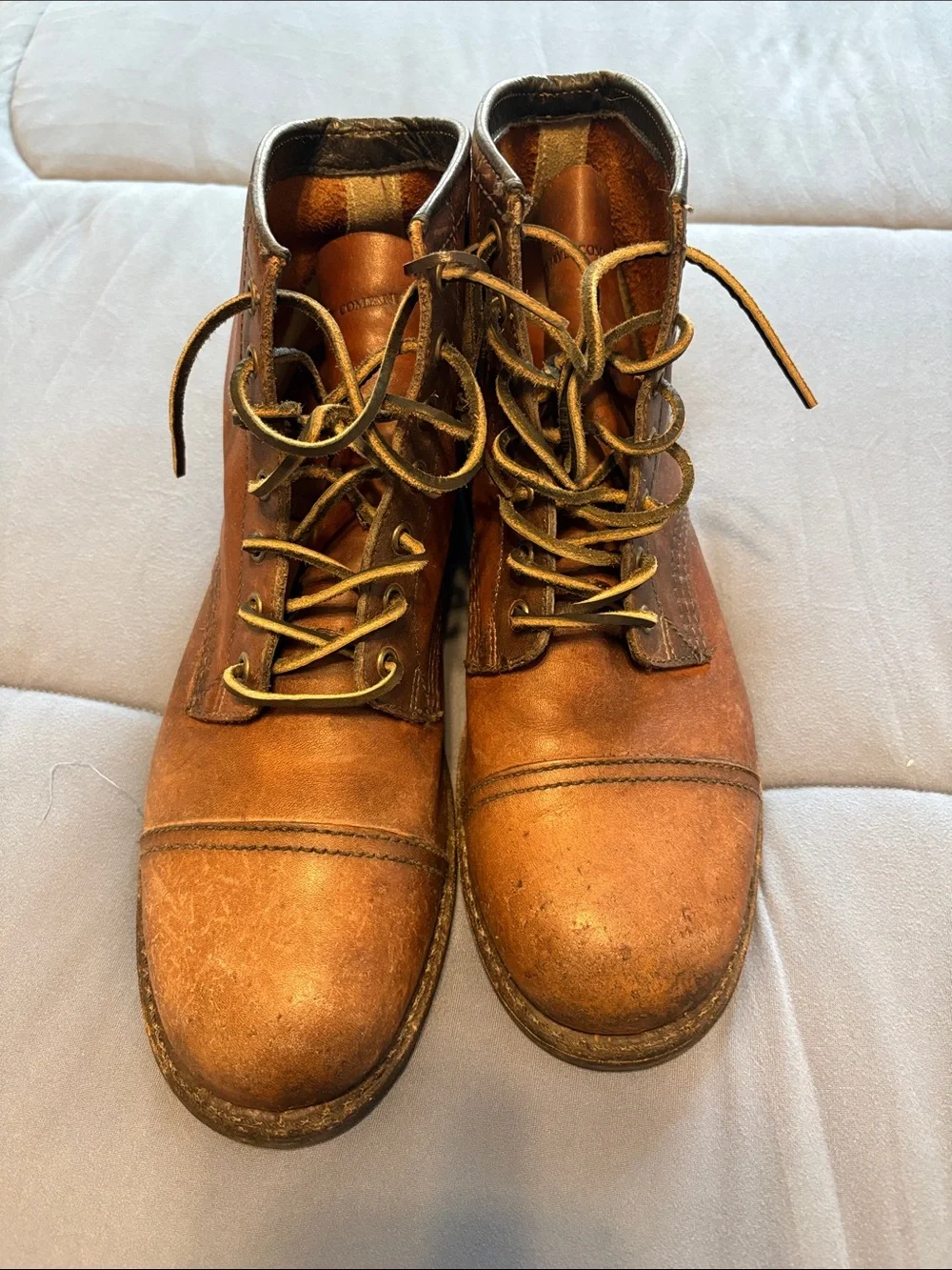 Frye Logan 150th anniversary distressed brown boots Sz 10M